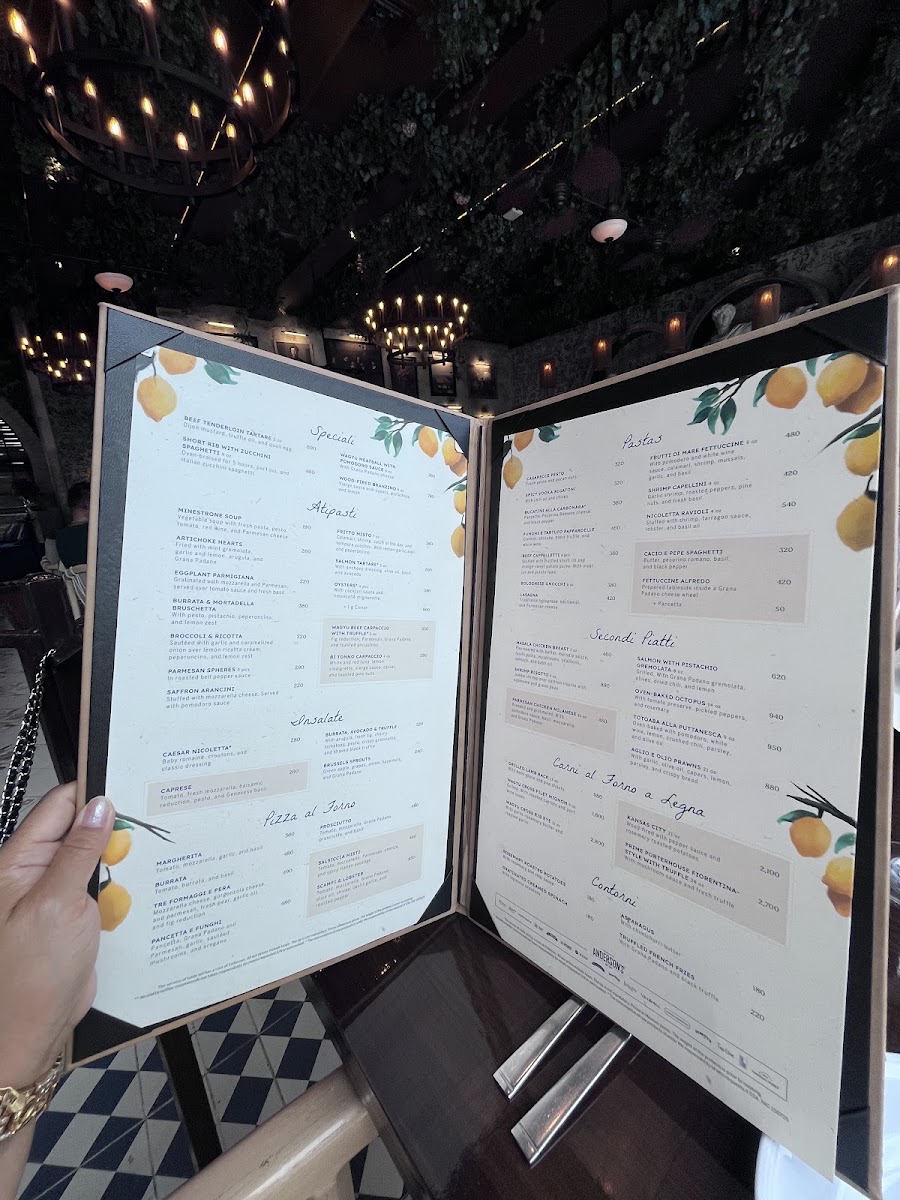 Menu - Nicoletta | Italian Restaurant In CancunPhoto 5
